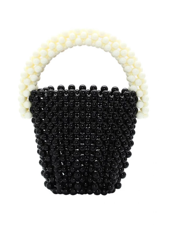 Foto van product Koosh Handtas zwart / parelwit