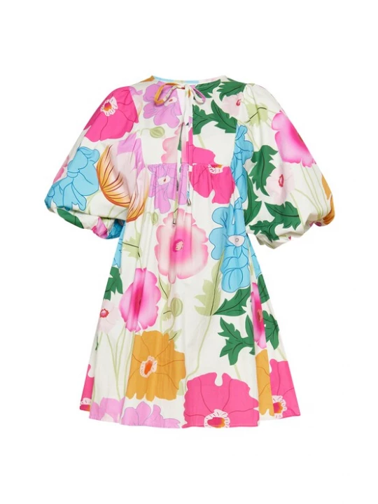 Foto van product FELIPA Jurk blauw / groen / pink / wit