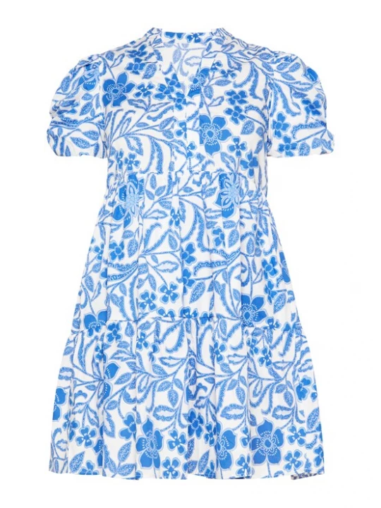 Foto van product FELIPA Jurk 'Fashion Look' royal blue / koningsblauw / hemelsblauw / wit