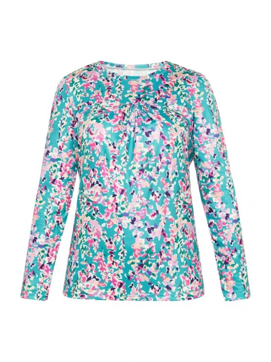 Foto van product FELIPA Shirt 'Fashion Look' crème / turquoise / lila / mauve