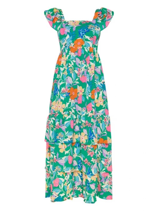Foto van product FELIPA Zomerjurk groen / gemengde kleuren