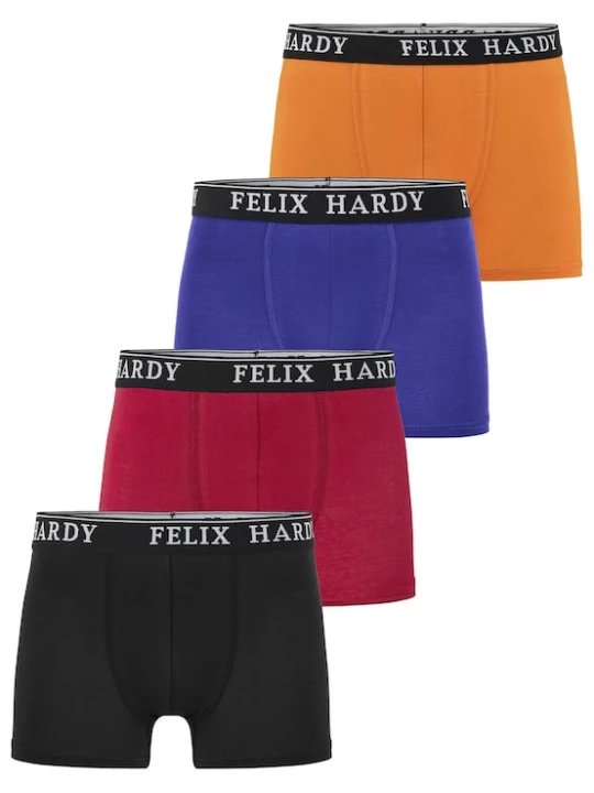 Foto van product Felix Hardy Boxershorts blauw / oranje / rood / zwart / wit