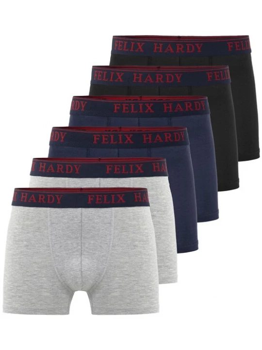 Foto van product Felix Hardy Boxershorts donkerblauw / grijs gemêleerd / zwart