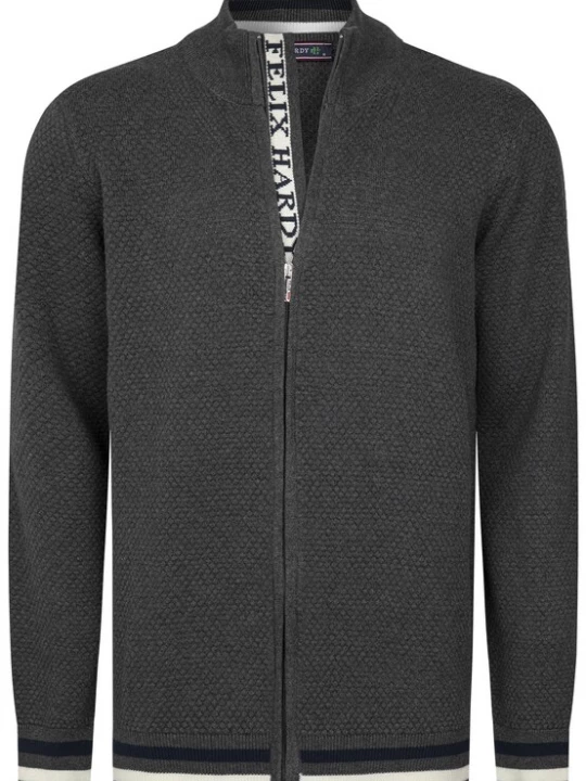 Foto van product Felix Hardy Gebreid vest antraciet