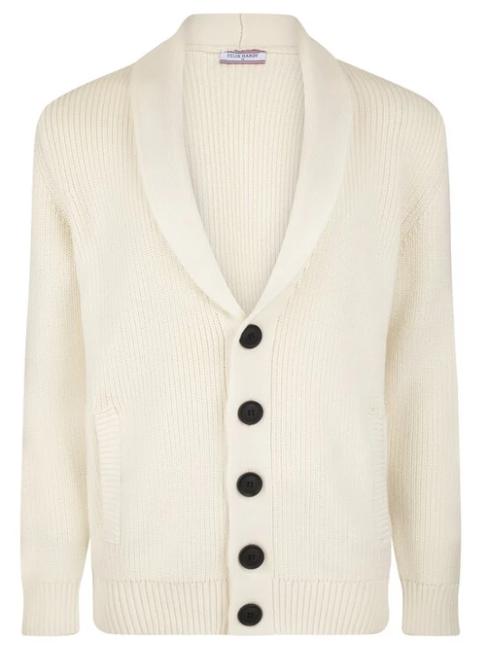 Foto van product Felix Hardy Gebreid vest ecru