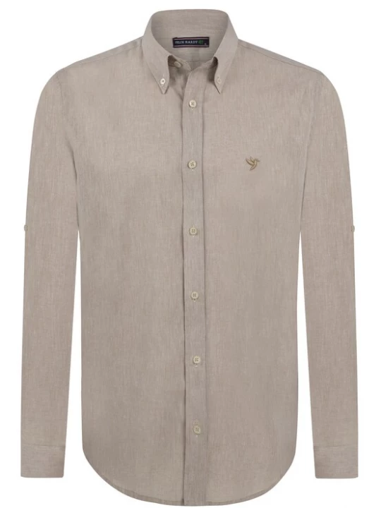 Foto van product Felix Hardy Overhemd beige gemêleerd