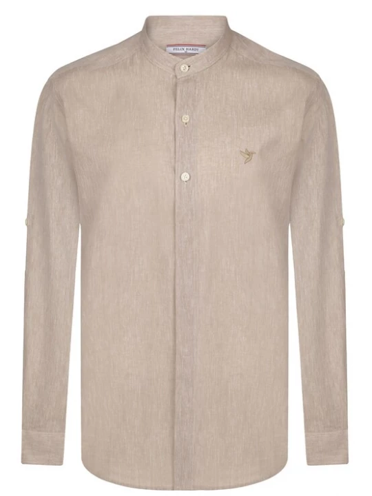 Foto van product Felix Hardy Overhemd beige gemêleerd