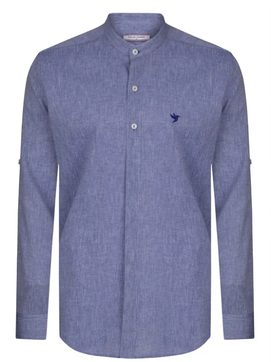 Foto van product Felix Hardy Overhemd blauw gemêleerd