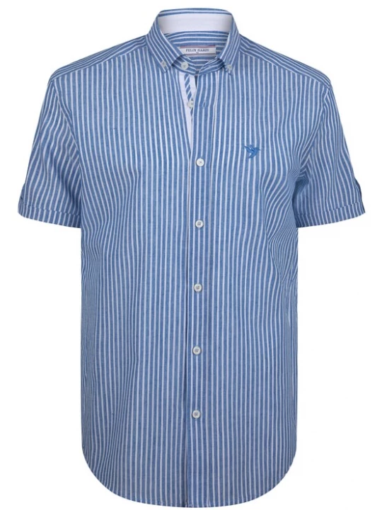 Foto van product Felix Hardy Overhemd blauw / wit