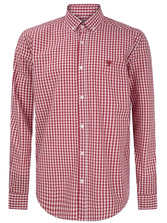 Foto van product Felix Hardy Overhemd bordeaux / wit