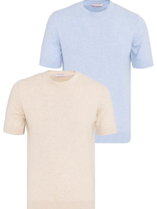 Foto van product Felix Hardy Shirt beige / lichtblauw