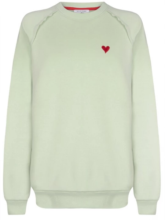 Foto van product Felix Hardy Sweatshirt pastelgroen / rood