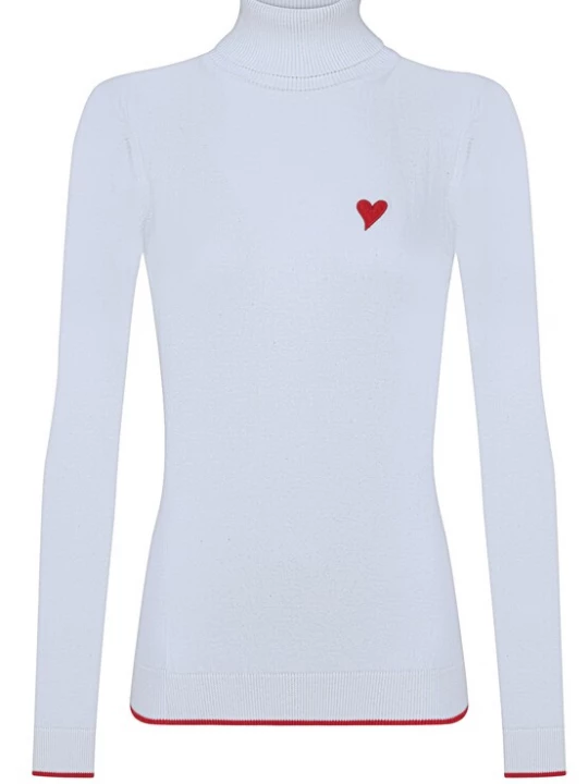 Foto van product Felix Hardy Trui duifblauw / rood