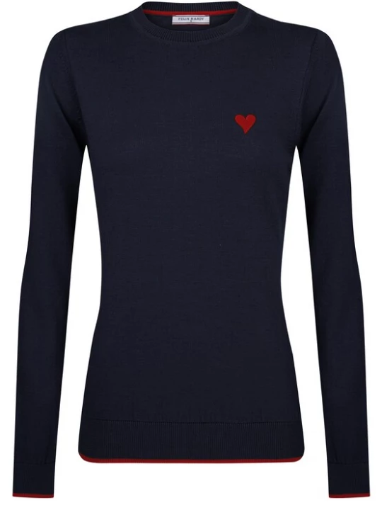 Foto van product Felix Hardy Trui navy / knalrood