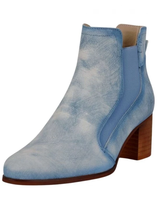 Foto van product FELMINI Enkellaarsjes blauw / wit