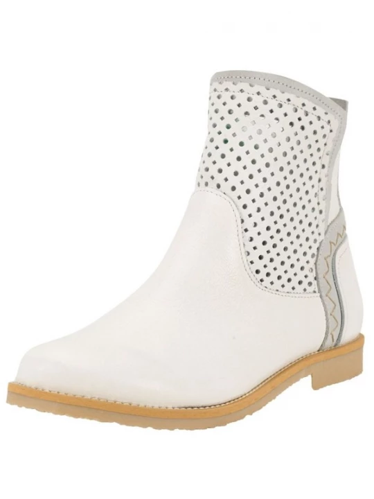 Foto van product FELMINI Enkellaarsjes 'Clash' lichtgrijs / offwhite