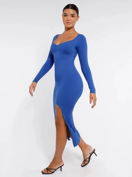 Foto van product FÉMINITÉ Fatale Jurk 'ELENA' azuur