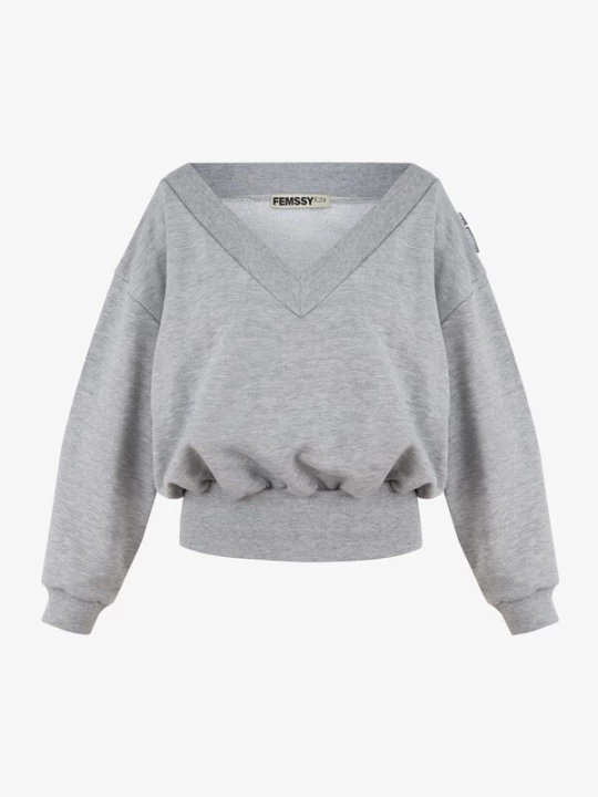 Foto van product FEMSSY Sweatshirt 'VALLURE' grijs
