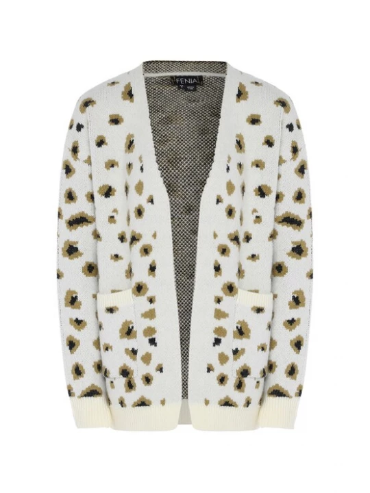 Foto van product FENIA Gebreid vest bruin / zwart / wolwit