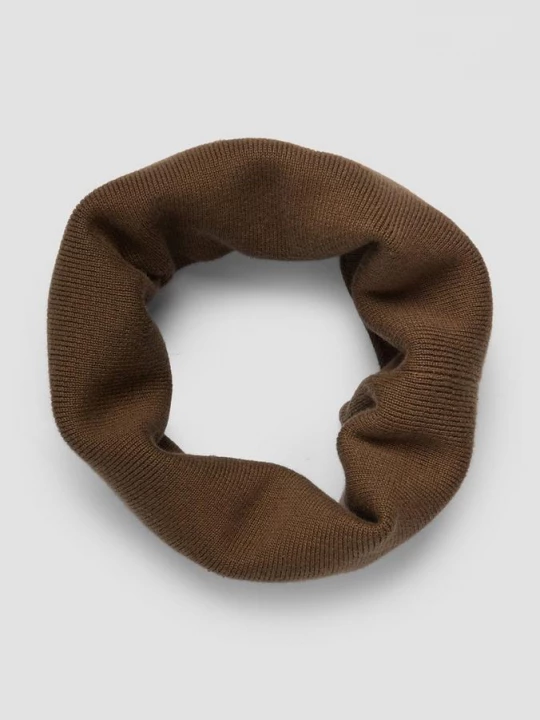 Foto van product Fijn gebreide snood met tricot voering s.Oliver bruin