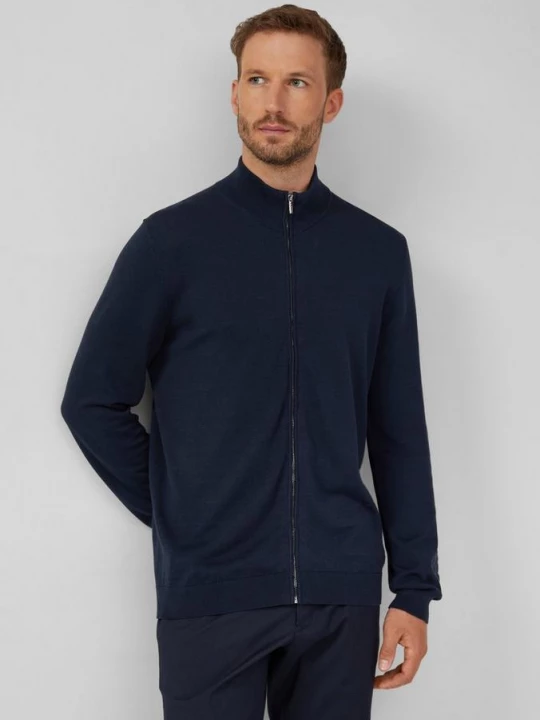 Foto van product Fijn vest van een katoen-modaalmix s.Oliver blauw