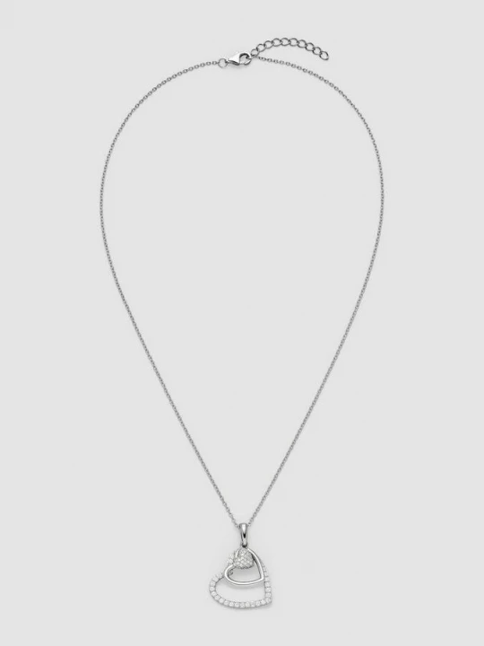 Foto van product Fijne ankerketting met hartdetail s.Oliver zilver