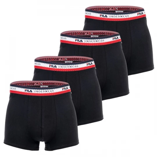 Foto van product FILA Boxershorts donkerblauw / rood / zwart / wit