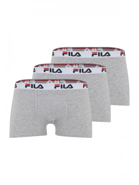 Foto van product FILA Boxershorts lichtgrijs / grijs gemêleerd / bloedrood / zwart