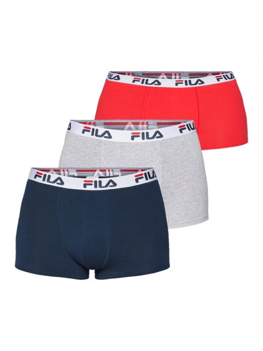 Foto van product FILA Boxershorts marine / grijs / bloedrood / wit