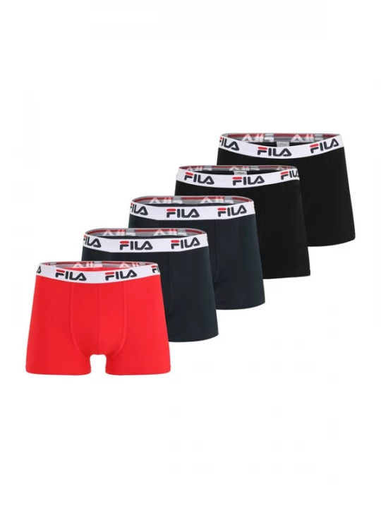 Foto van product FILA Boxershorts marine / knalrood / zwart / wit