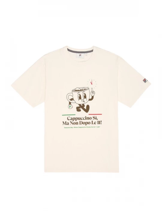 Foto van product FILA Shirt 'Navigli Caffé' donkerbruin / groen / rood / wit