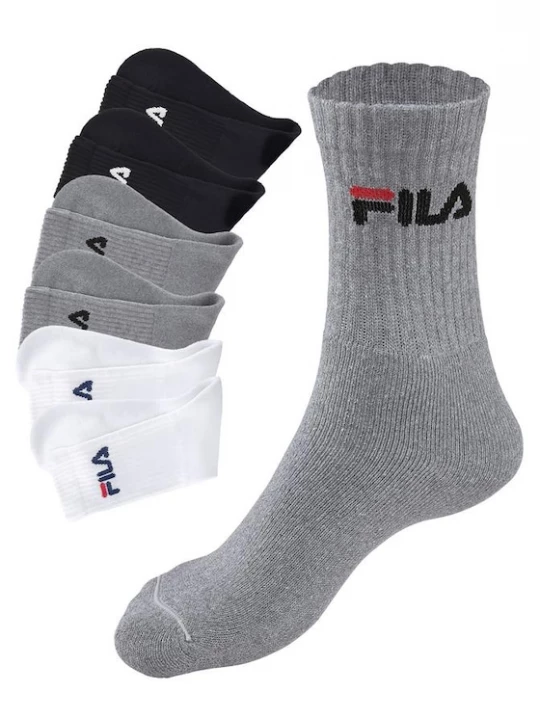 Foto van product FILA Sokken grijs gemêleerd / zwart / wit