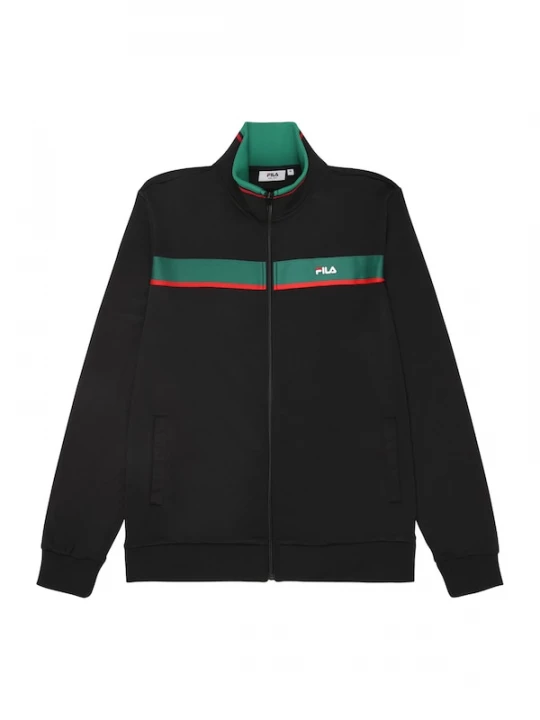 Foto van product FILA Sweatvest 'SAGANO' donkergroen / rood / zwart