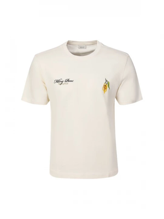 Foto van product Filling Pieces Shirt 'Breaking Bread' crème / geel / donkergroen / donkerrood