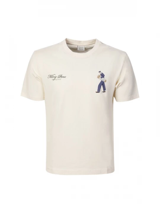 Foto van product Filling Pieces Shirt 'Breaking Bread' crème / opaal / bruin / kiwi