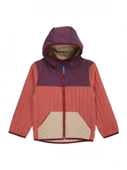 Foto van product FINKID Tussenjas 'TONTTU AIR' beige / lila / cranberry / donkerrood