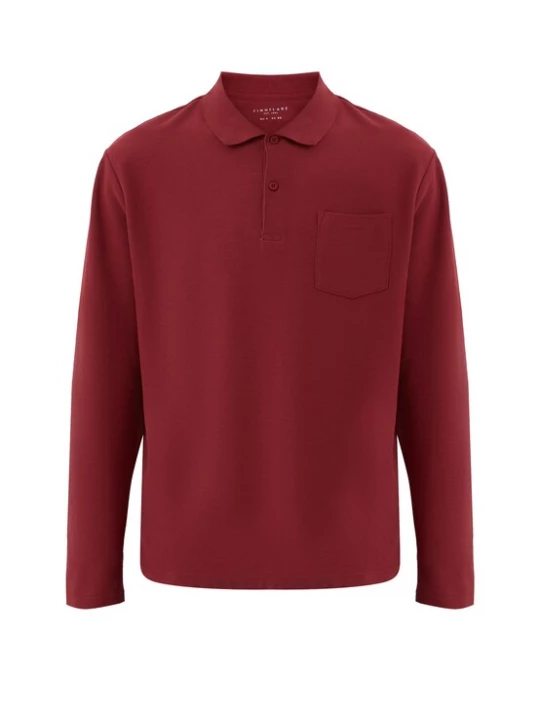 Foto van product Finn Flare Shirt 'Basic' donkerrood