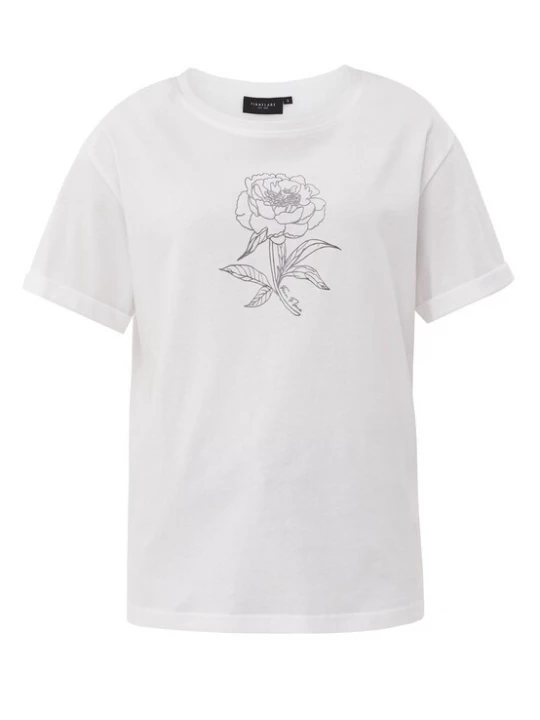 Foto van product Finn Flare Shirt 'Print' wit