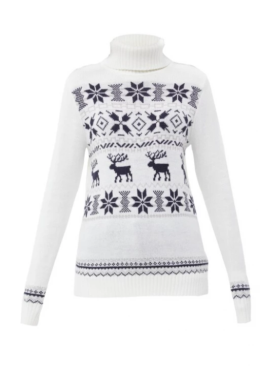 Foto van product Finn Flare Trui 'Norweger' blauw / wit