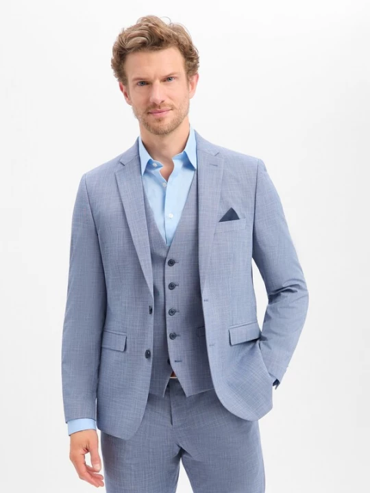 Foto van product Finshley & Harding Business-colbert 'Steven' blauw