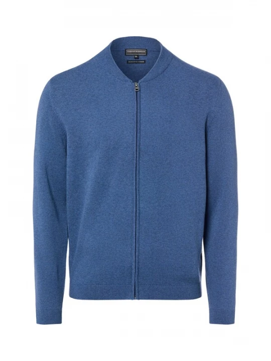Foto van product Finshley & Harding Gebreid vest indigo