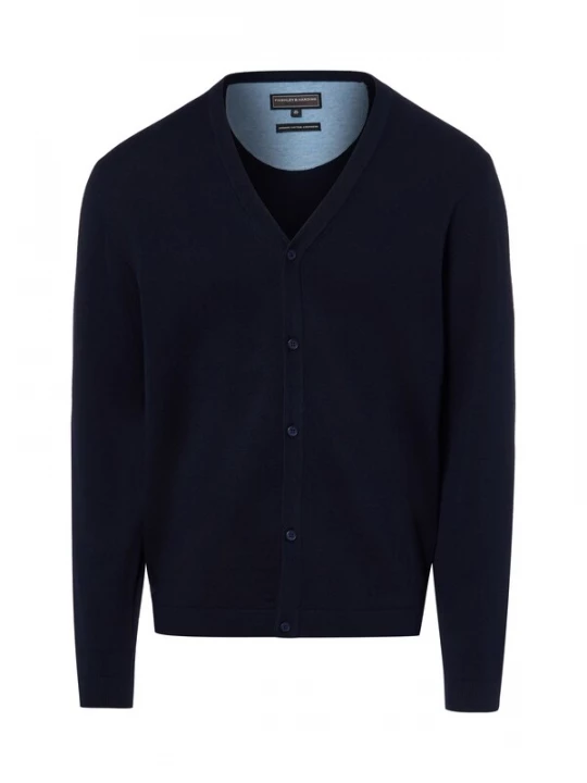 Foto van product Finshley & Harding Gebreid vest marine