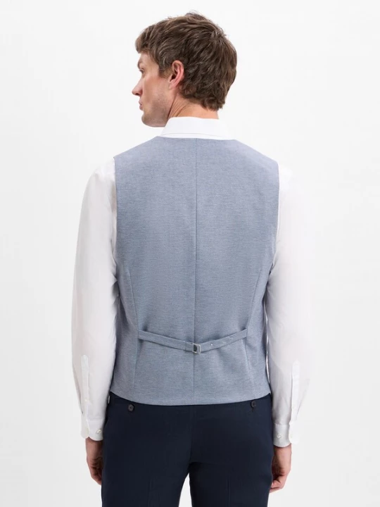 Foto van product Finshley & Harding Gilet 'Max' duifblauw