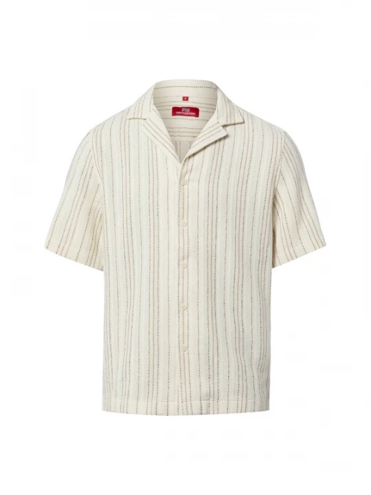 Foto van product Finshley & Harding London Overhemd beige / camel / zwart