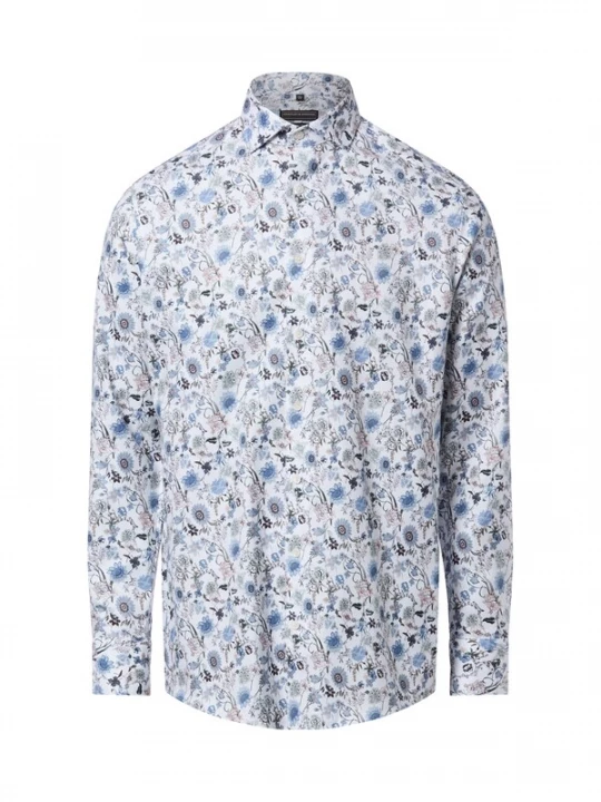 Foto van product Finshley & Harding Overhemd blauw / wit