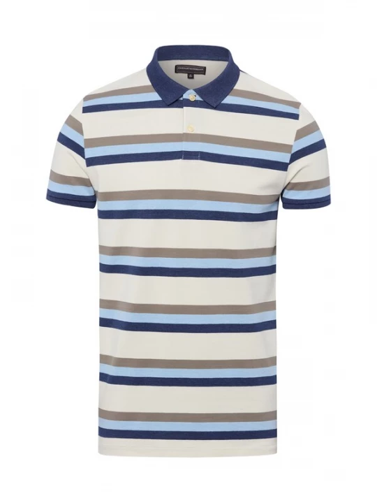 Foto van product Finshley & Harding Shirt beige / indigo / lichtblauw / grijs