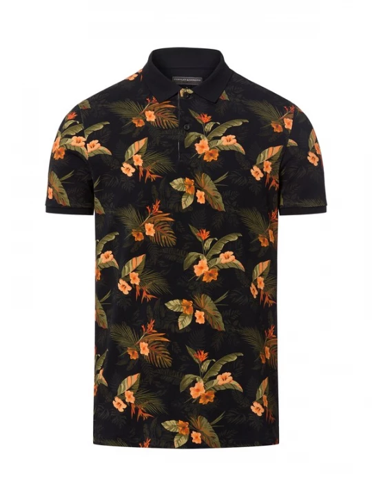 Foto van product Finshley & Harding Shirt oranje / zwart