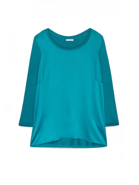 Foto van product Fiorella Rubino Shirt blauw gemêleerd