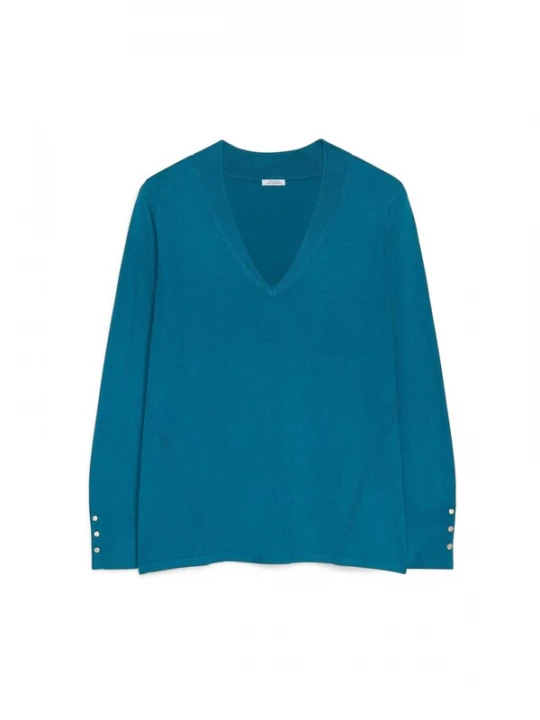 Foto van product Fiorella Rubino Trui blauw gemêleerd