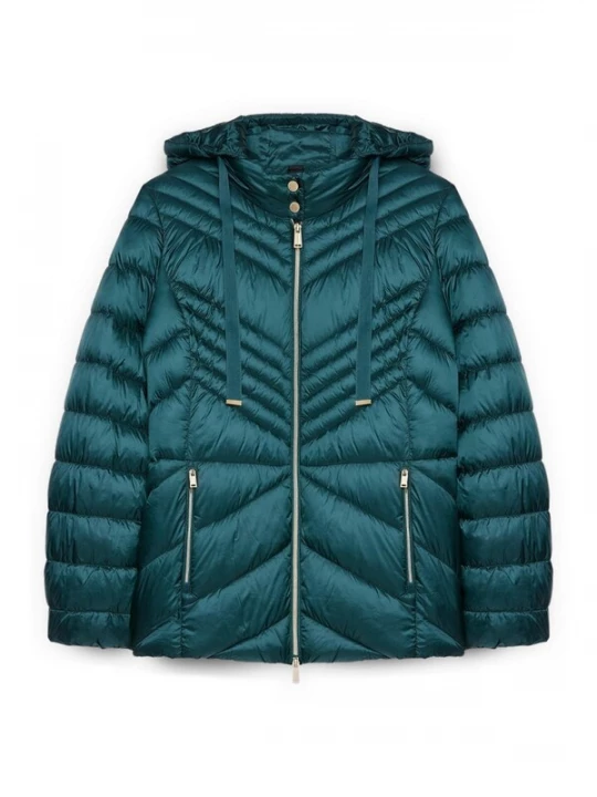 Foto van product Fiorella Rubino Winterjas blauw gemêleerd